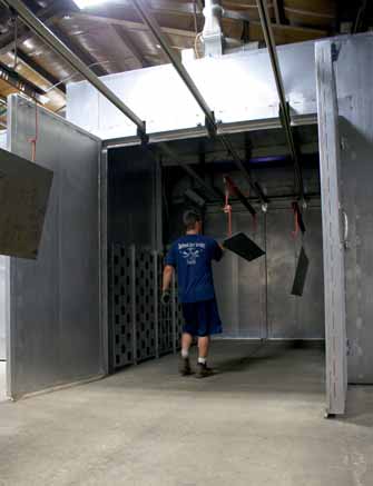 New Martin Engineering paint line for bulk handling components